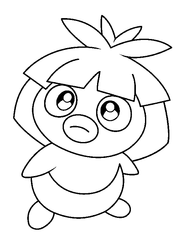 Plansa de colorat cu Pokemon 54 50